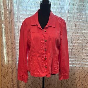 🌻A.M.I. Women's Pink Jean Jacket Large